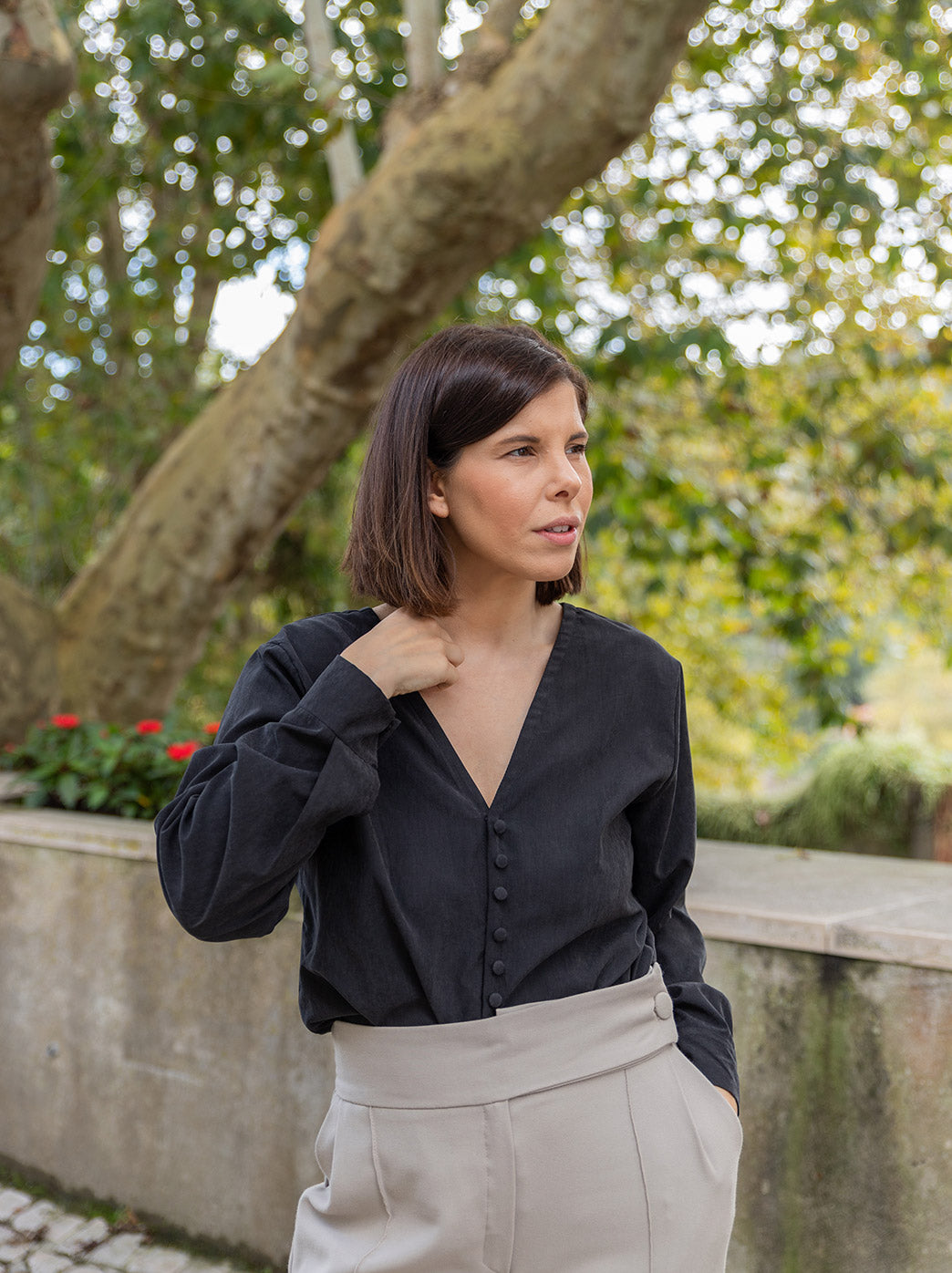 Blusa Aurora Preto x 2024