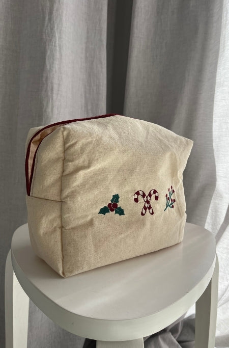 Bolsa Nécessaire com motivos de Natal