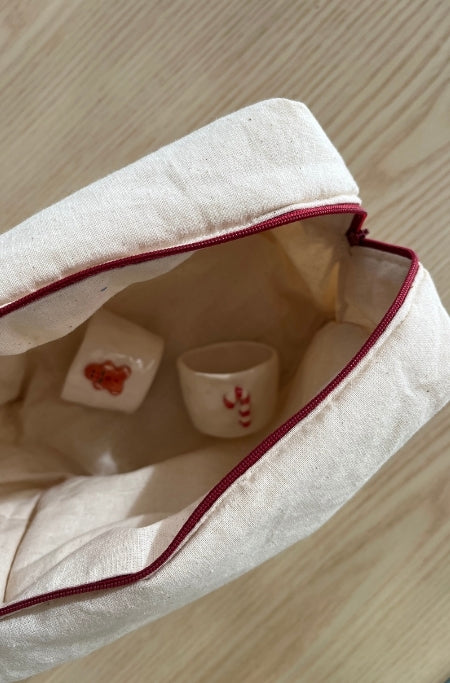 Bolsa Nécessaire com motivos de Natal