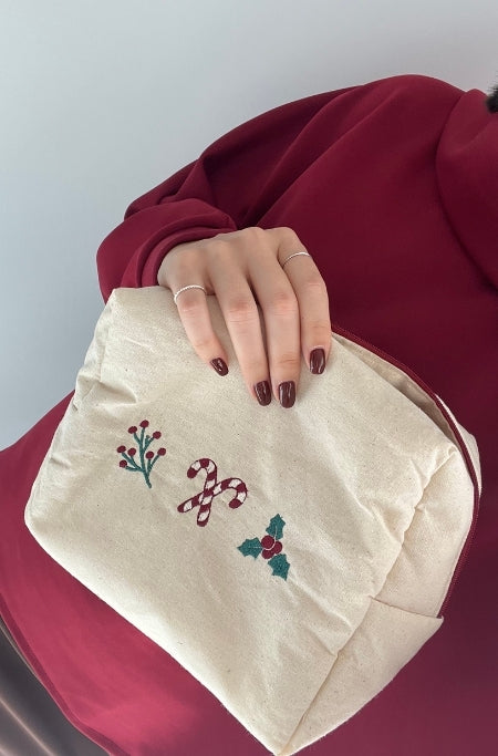 Bolsa Nécessaire com motivos de Natal