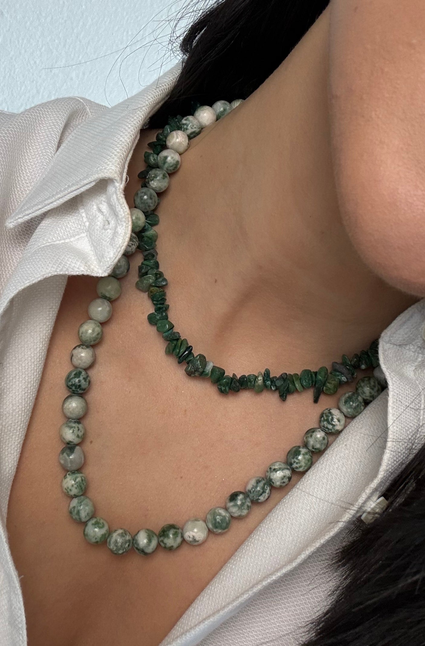 Colar de Pedras Verde