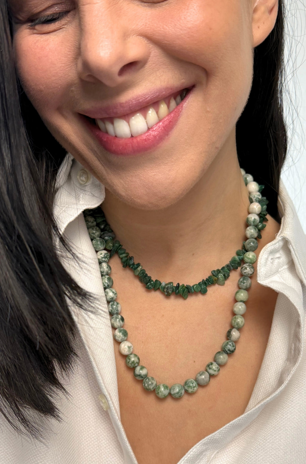 Colar de Pedras Verde