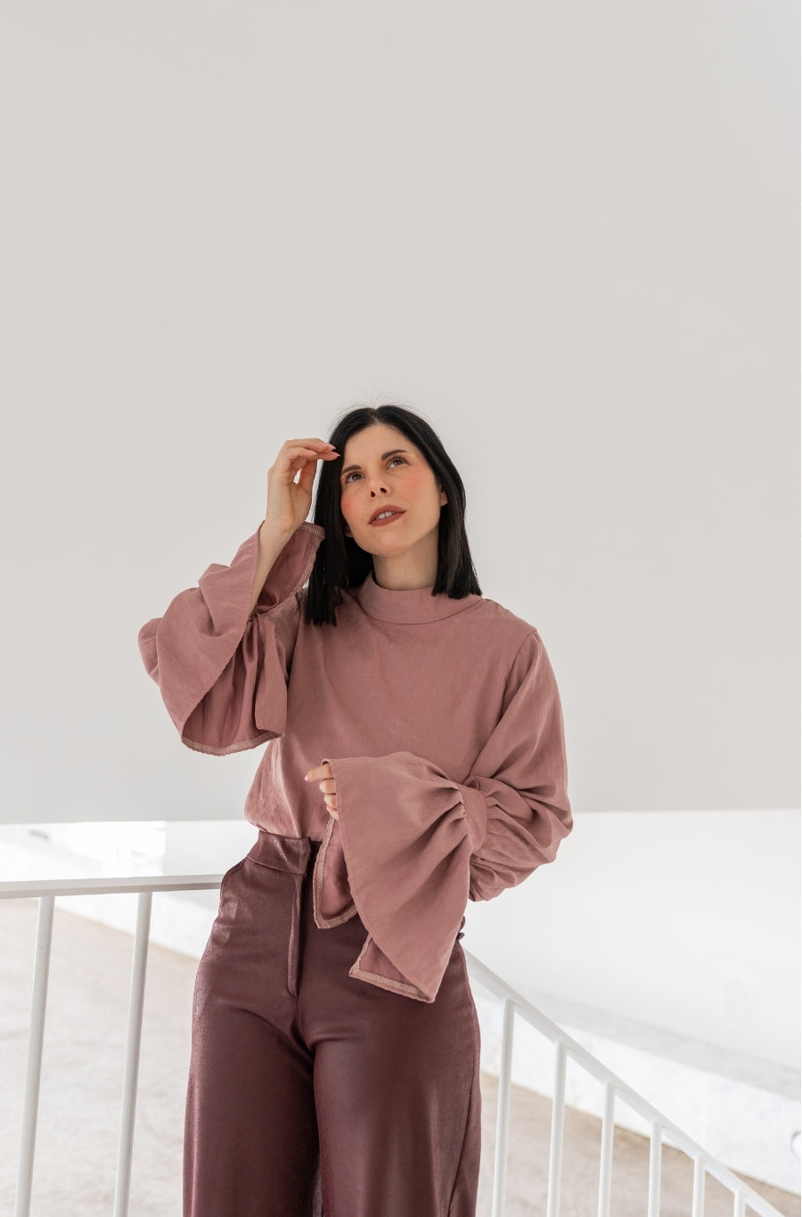 Blusa Pureza Rosa Velho