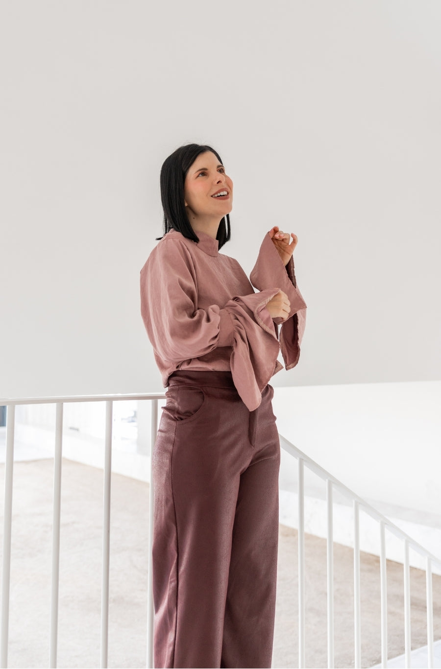 Blusa Pureza Rosa Velho