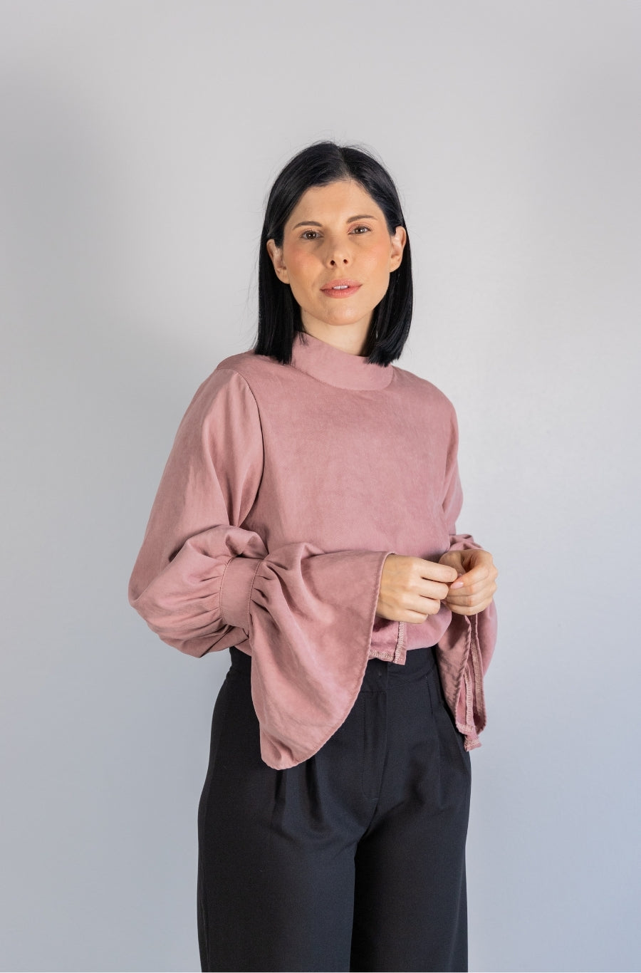 Blusa Pureza Rosa Velho