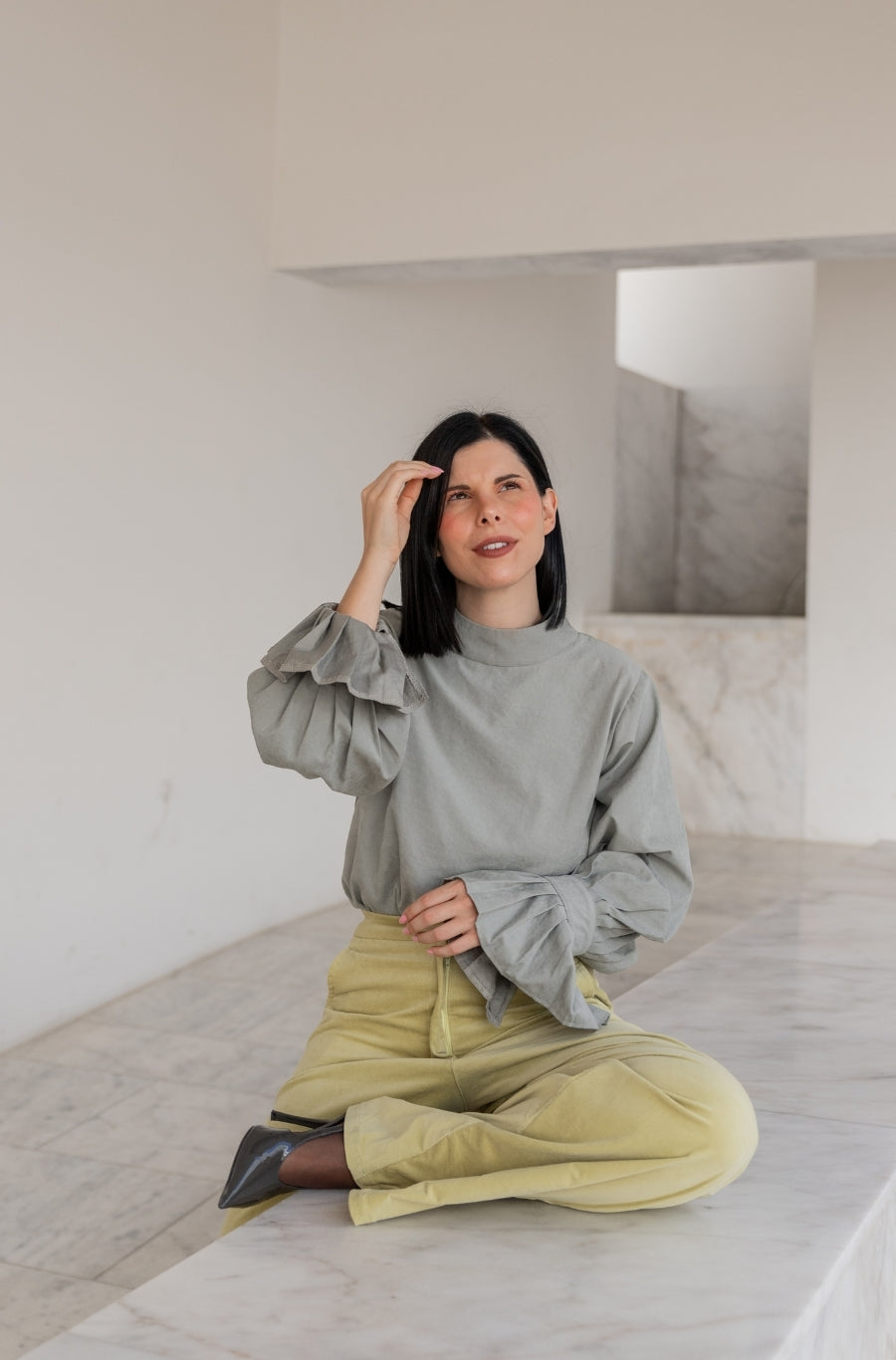 Blusa Pureza Verde Matcha