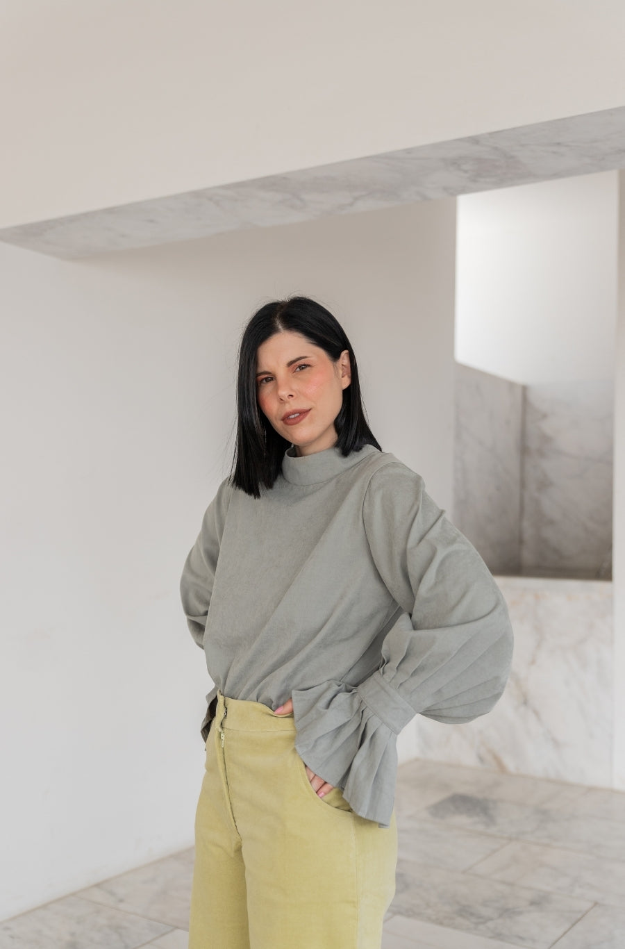 Blusa Pureza Verde Matcha