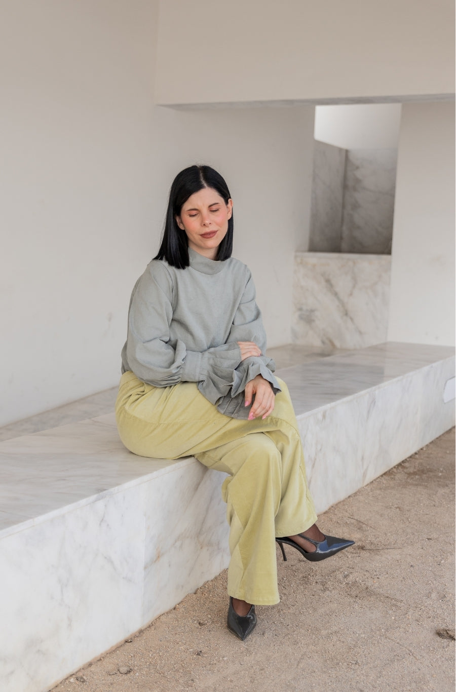 Blusa Pureza Verde Matcha