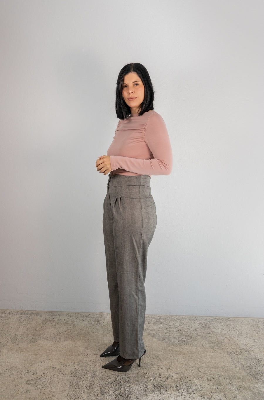 Calças Barrel Espiga