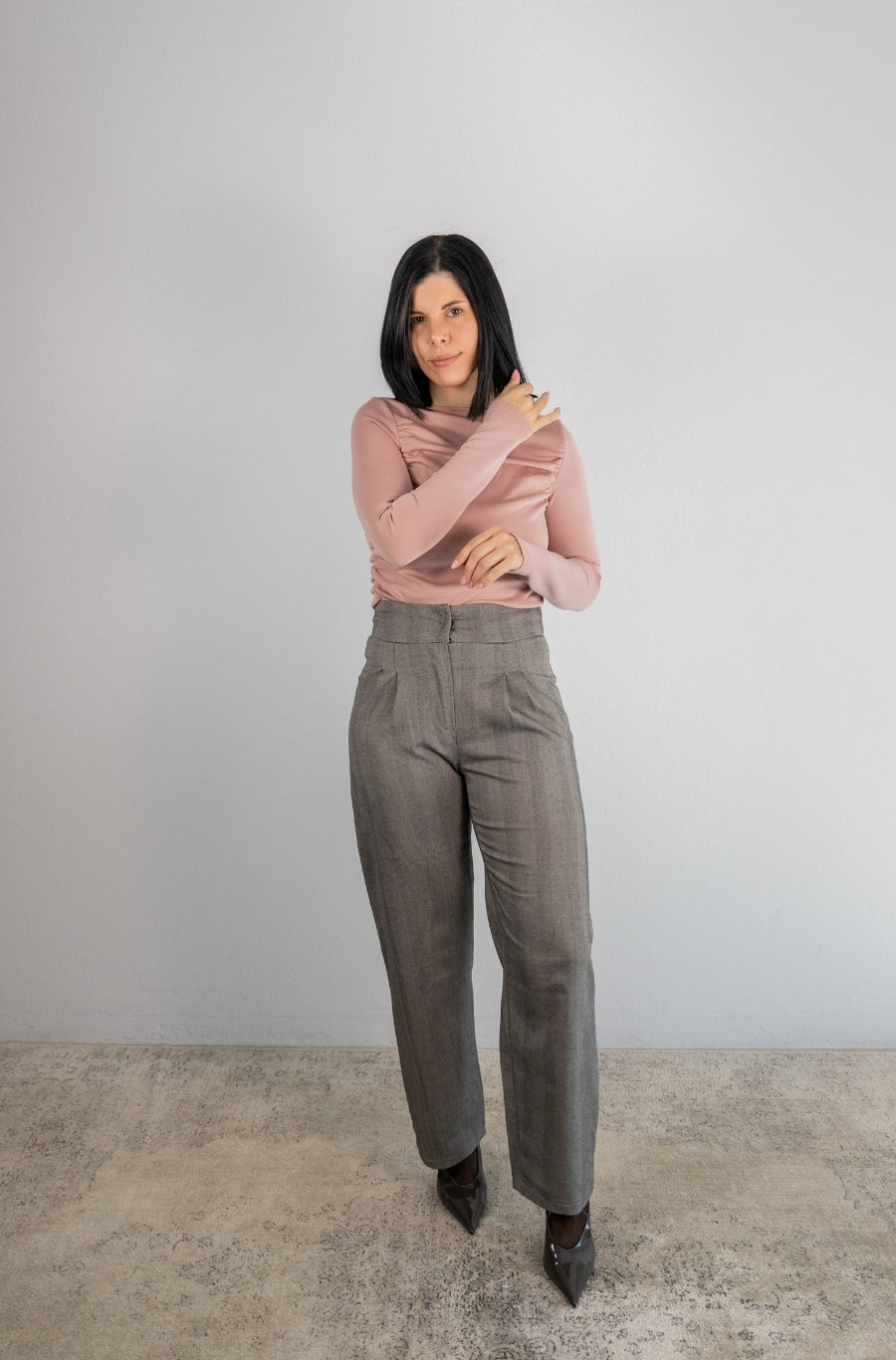 Calças Barrel Espiga