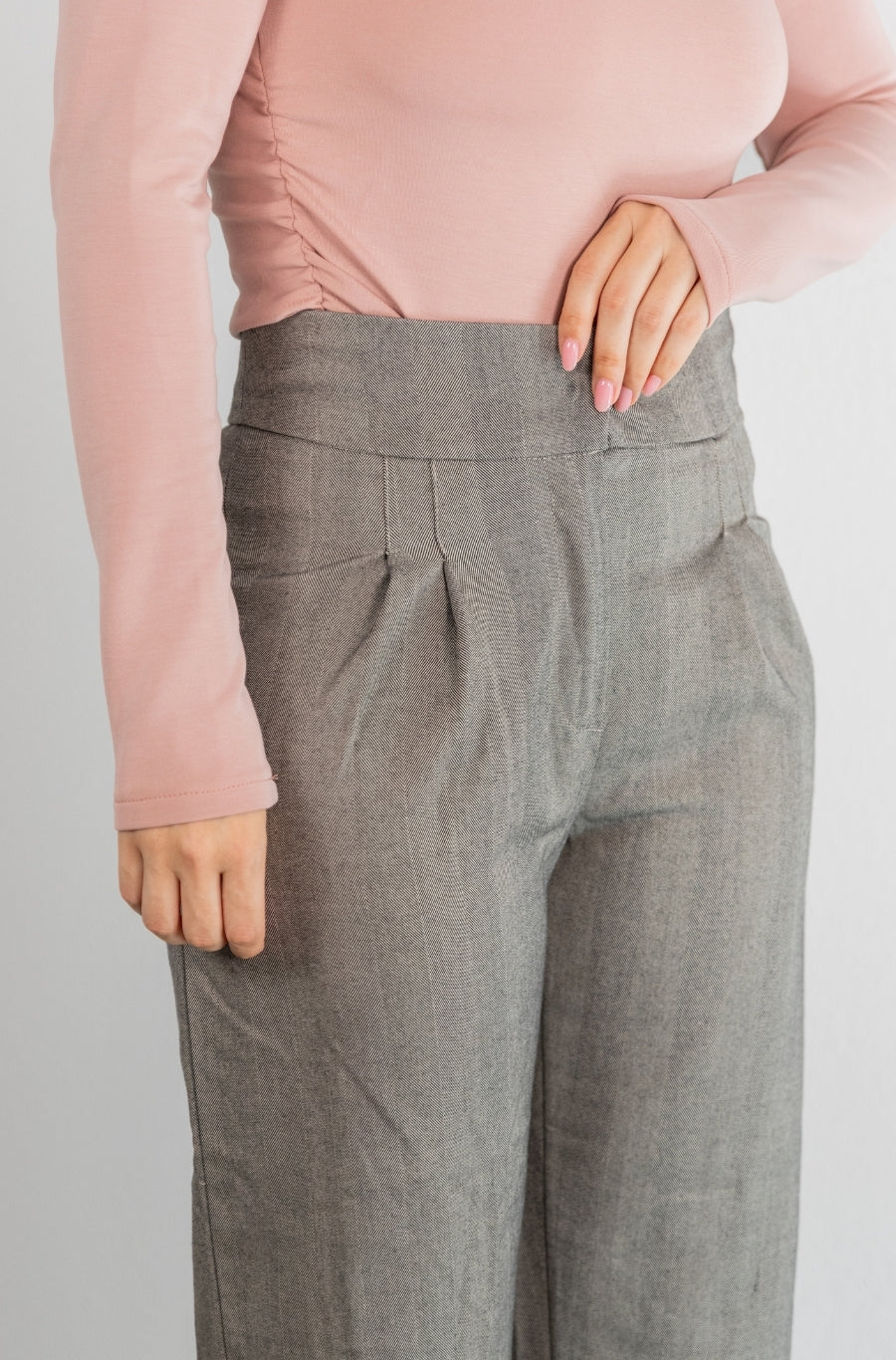 Calças Barrel Espiga