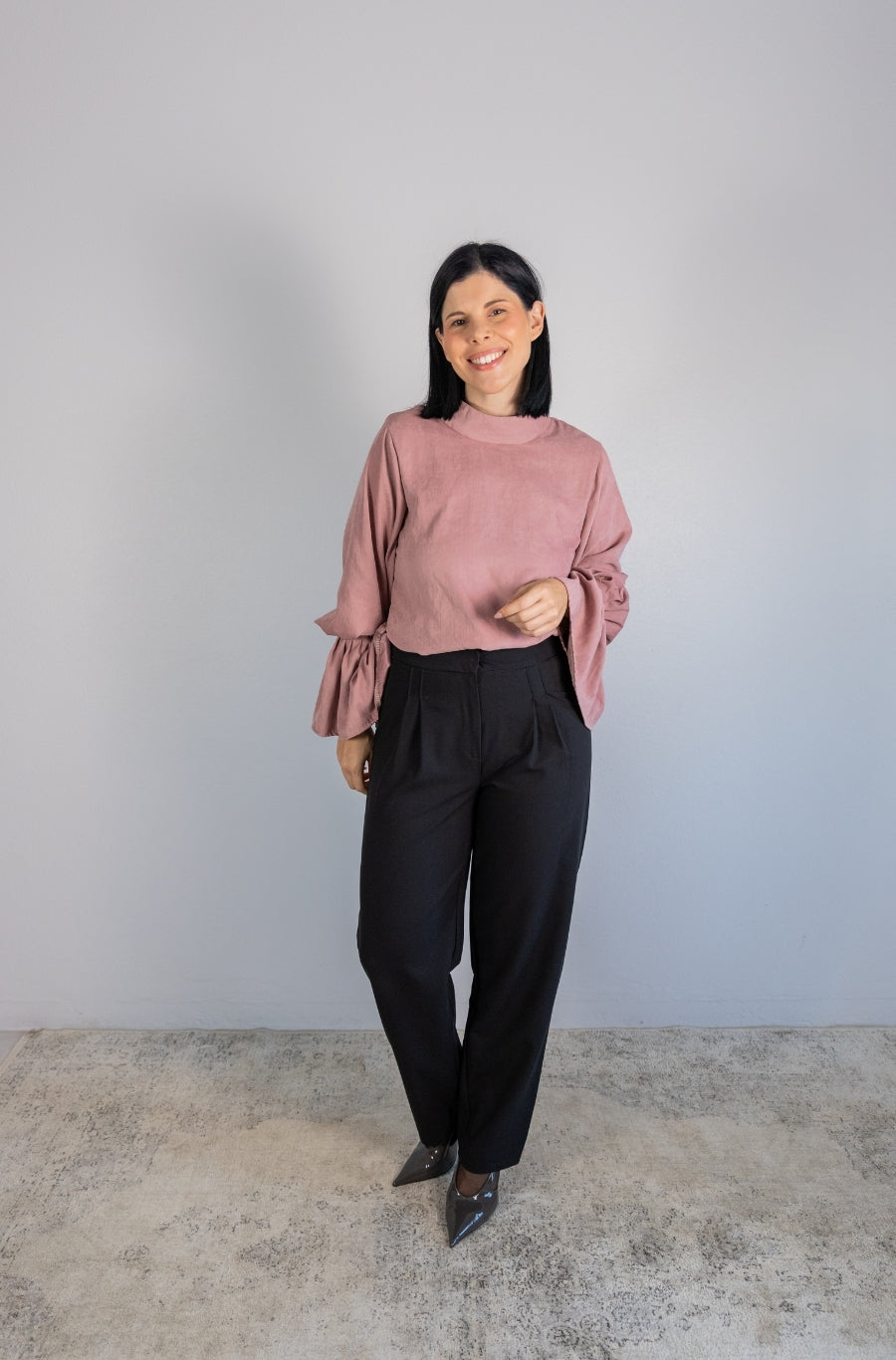 Calças Barrel Preto