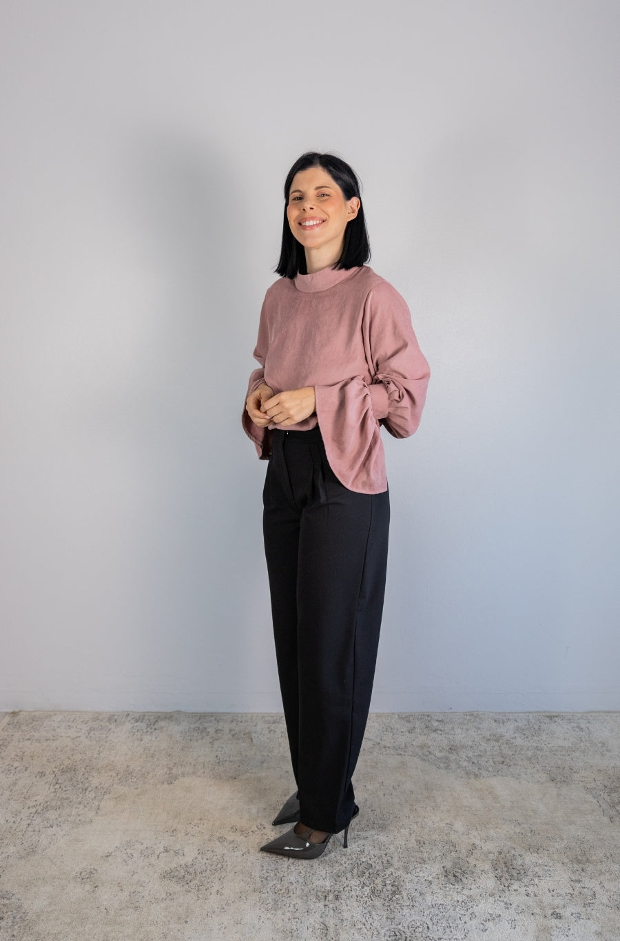 Calças Barrel Preto