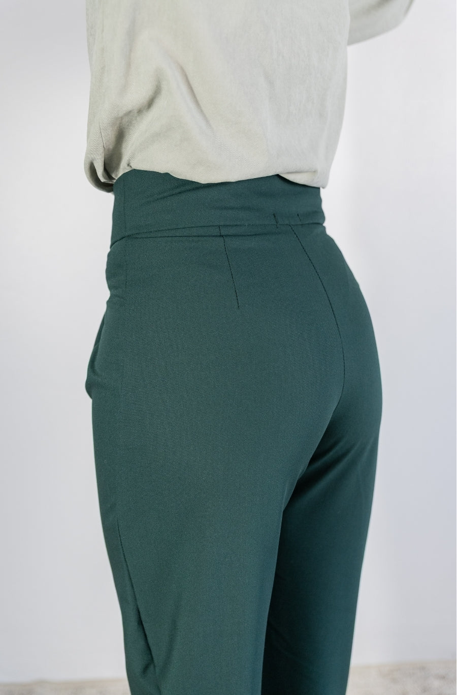 Calças Barrel Verde