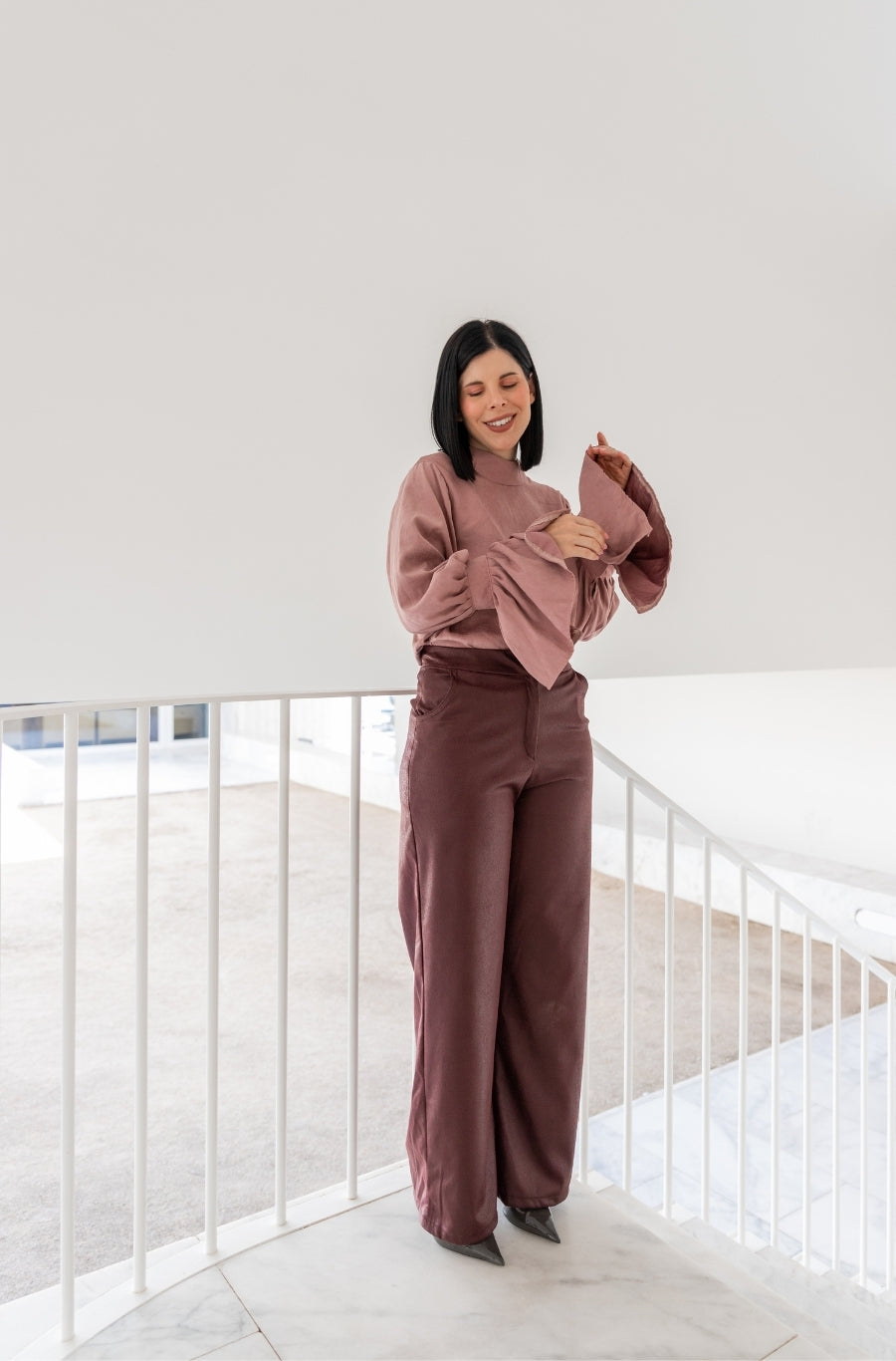 Calças Serena Borgonha