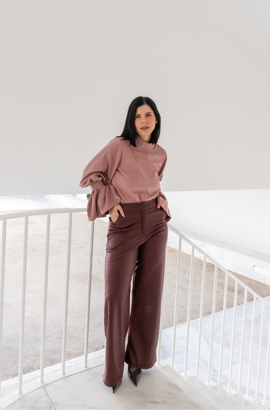 Calças Serena Borgonha