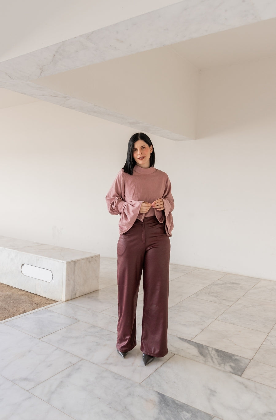 Calças Serena Borgonha