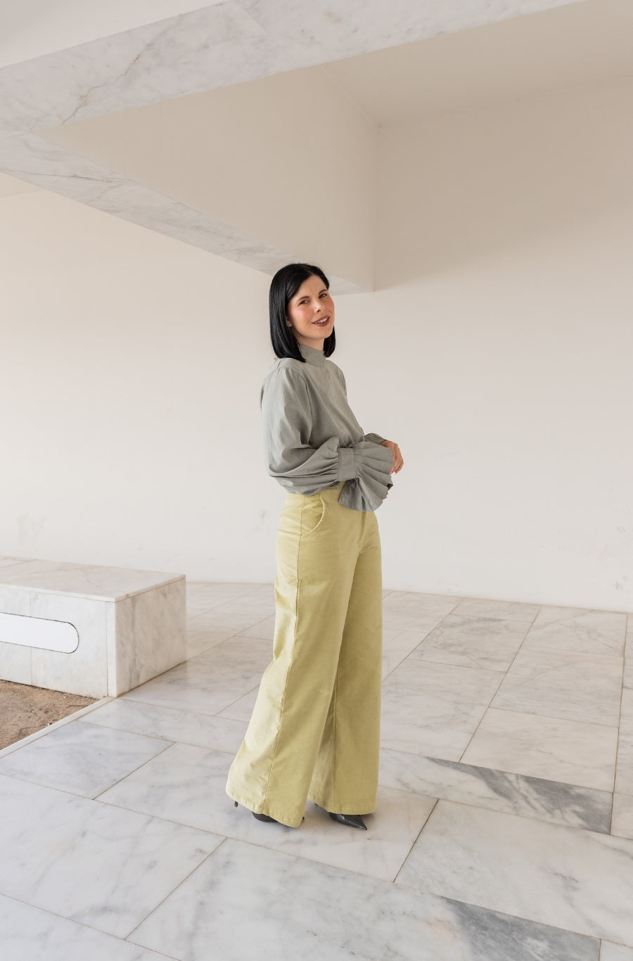 Calças Serena Verde Lima