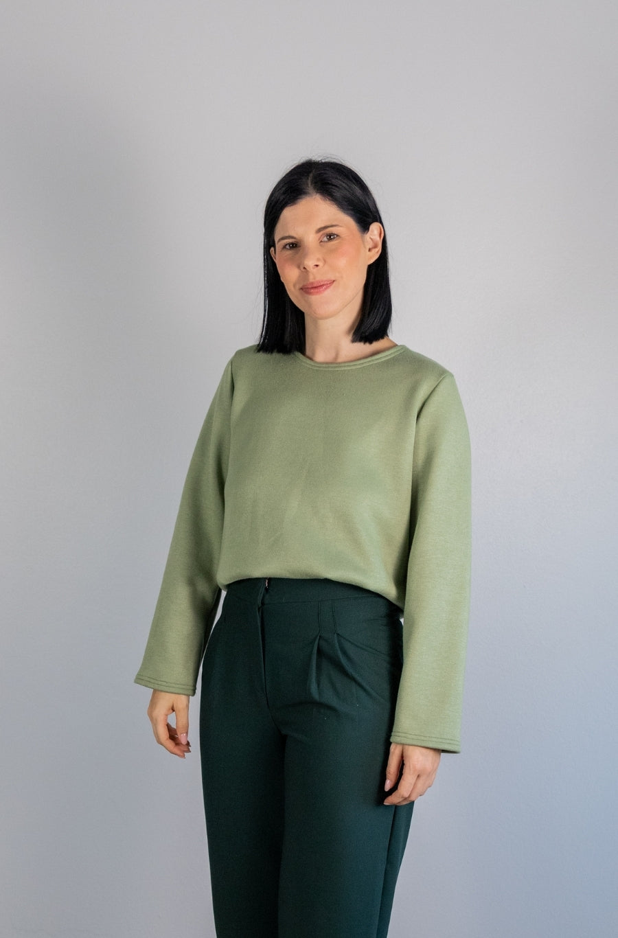 Camisola Malha Verde Matcha