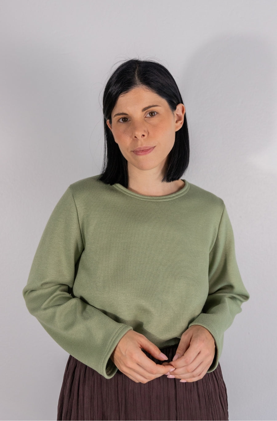 Camisola Malha Verde Matcha