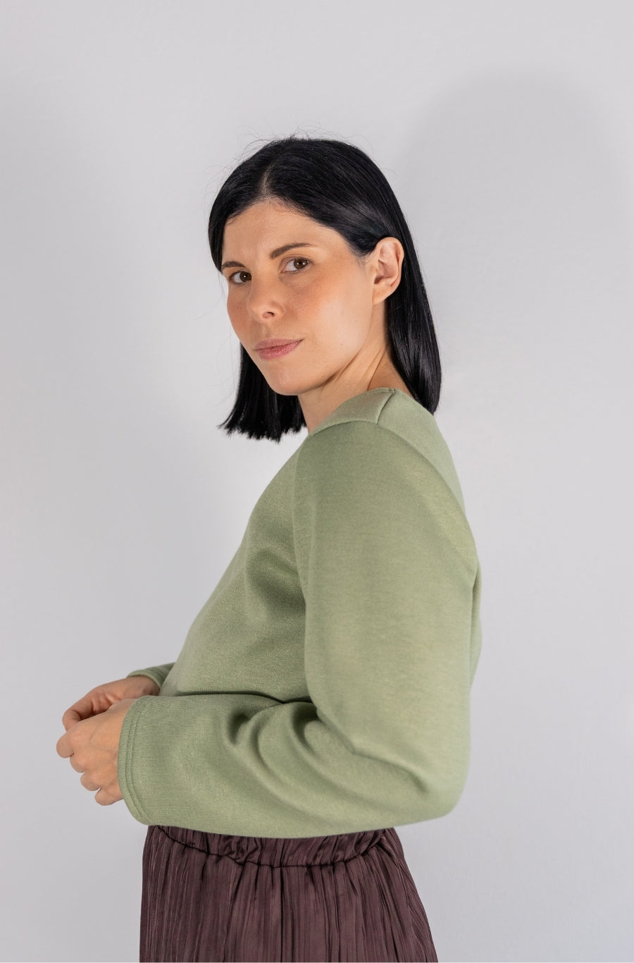 Camisola Malha Verde Matcha