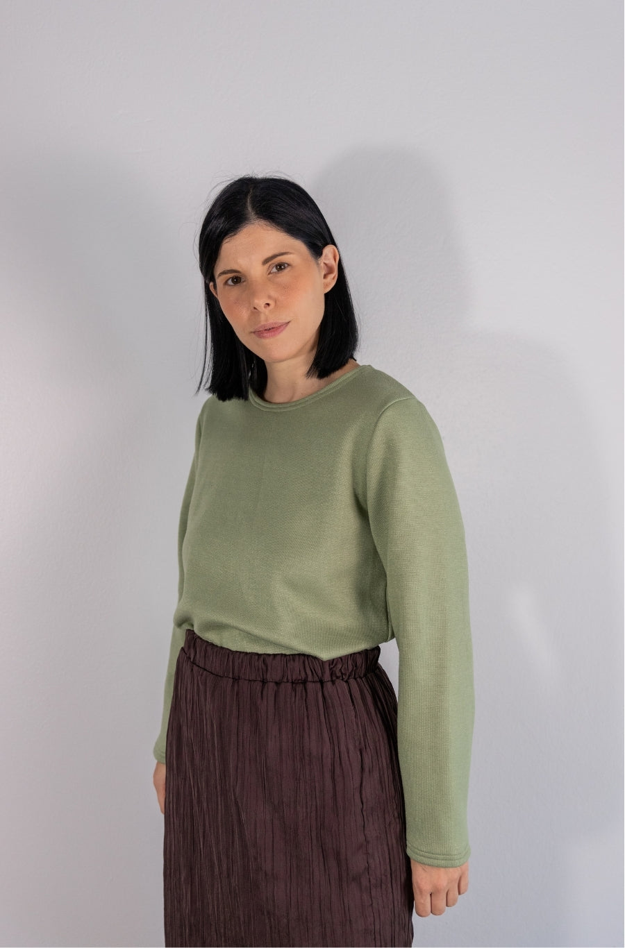 Camisola Malha Verde Matcha