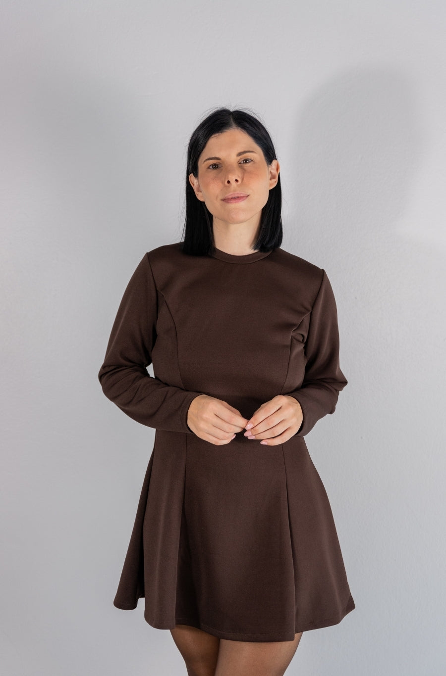 Vestido Rodado Castanho